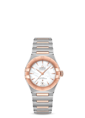 Omega Constellation Manhattan 29 Co-Axial Master Chronometer Stainless Steel / Sedna Gold / MOP